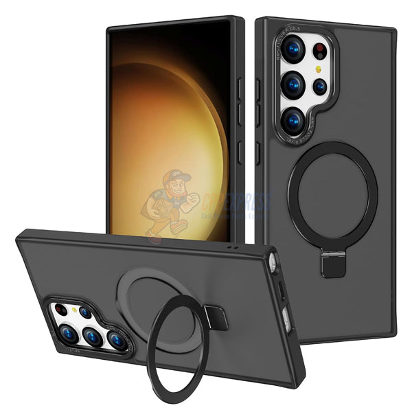 Samsung Galaxy S23 Ultra Shockproof Magnetic Case With Invisible Stand Holder