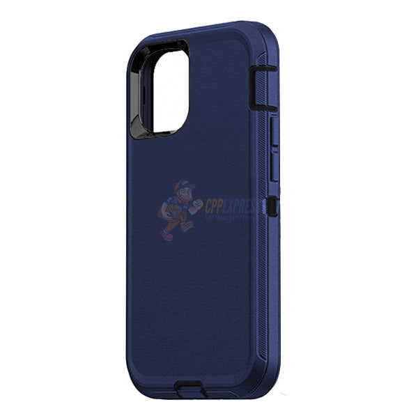 iPhone 12 / iPhone 12 Pro 6.1" Shockproof Defender Case Cover - Dark Blue