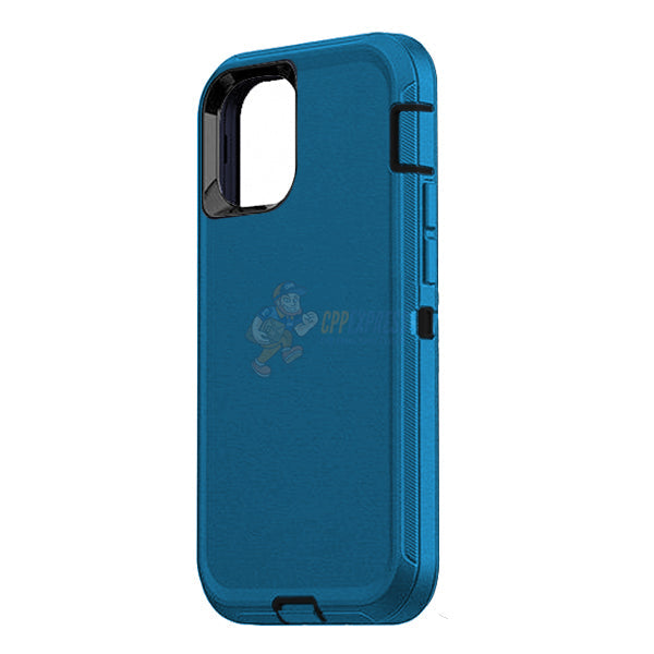 iPhone 12 / iPhone 12 Pro 6.1" Shockproof Defender Case Cover - Blue