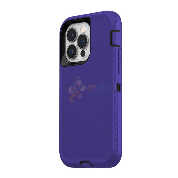 iPhone 13 Pro Shockproof Defender Case Cover - Purple