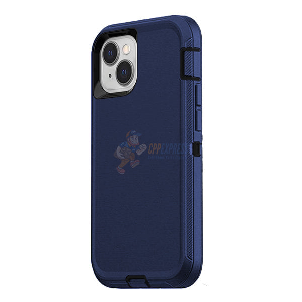 iPhone 15 Shockproof Defender Case Cover - Dark Blue