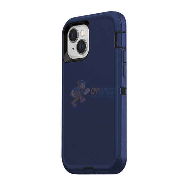 iPhone 15 Plus Shockproof Defender Case Cover - Dark Blue