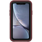 iPhone XR Shockproof Defender Case Cover - Burgundy