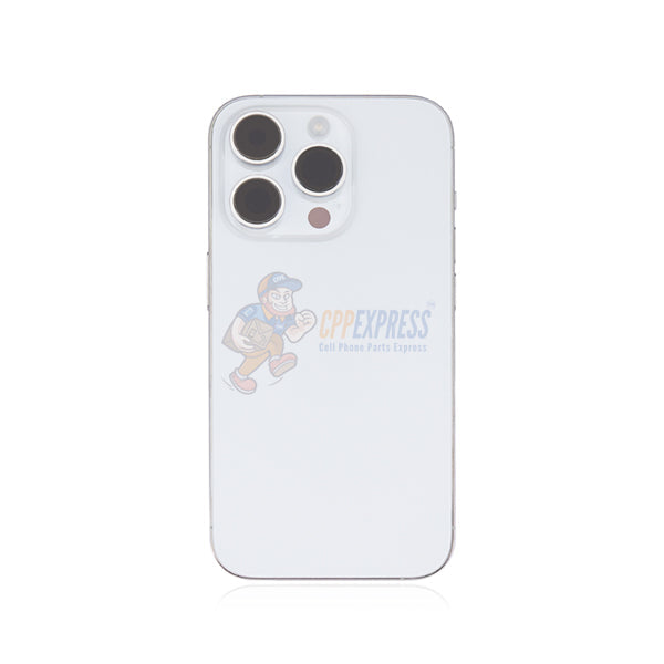 iPhone 14 Pro Battery Back Door - Perfect Fit Premium Back Cover Case Housing - White
