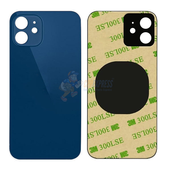 IPhone 12 Mini Glass Back Door - Perfect Fit Premium Back Glass - Blue
