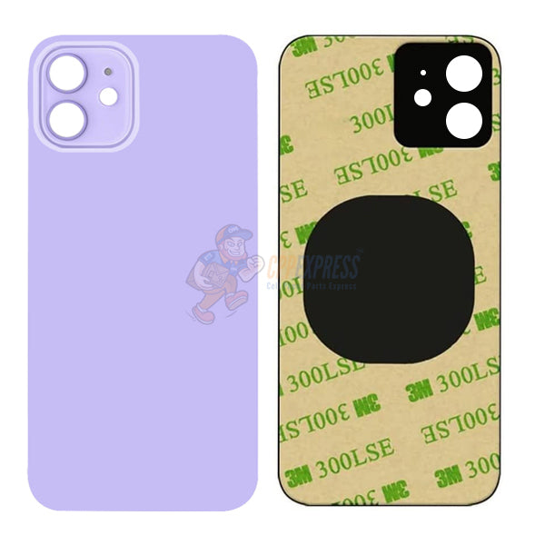 IPhone 12 Glass Back Door - Perfect Fit Premium Back Glass - Purple