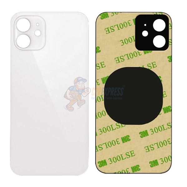 IPhone 12 Mini Glass Back Door - Perfect Fit Premium Back Glass - White