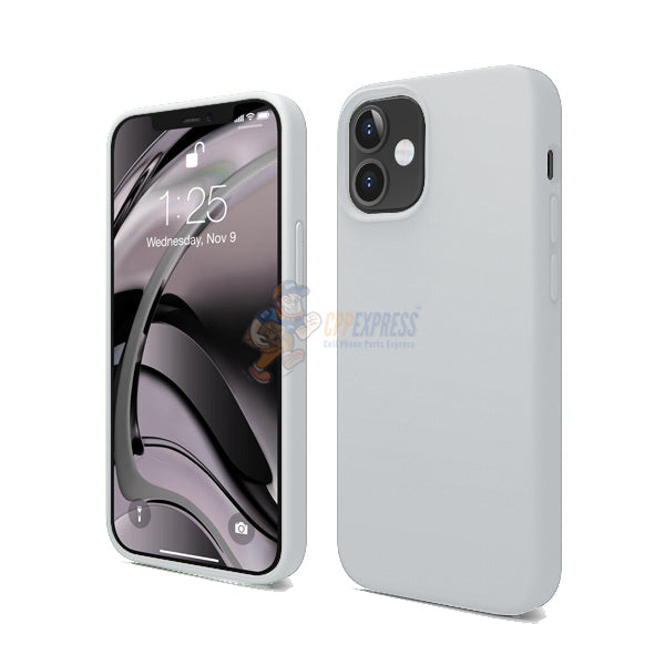 iPhone 12 Mini 5.4" Slim Soft Silicone Protective ShockProof Case Cover - White
