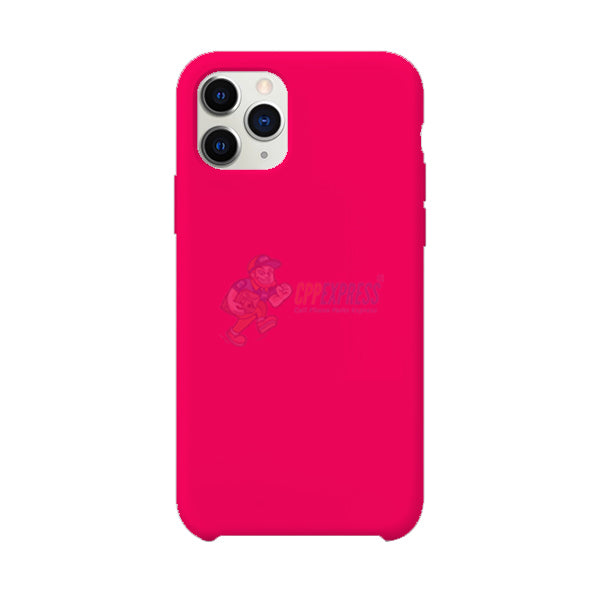 iPhone 11 Pro Max Slim Soft Silicone Protective ShockProof Case Cover - Fluorescent Rose Red