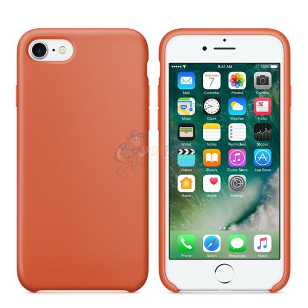 iPhone 7 / iPhone 8 Slim Soft Silicone Protective ShockProof Case Cover - Papaya