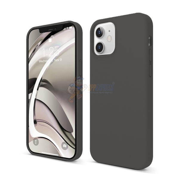 iPhone 12 6.1" Slim Soft Silicone Protective ShockProof Case Cover - Dark Grey