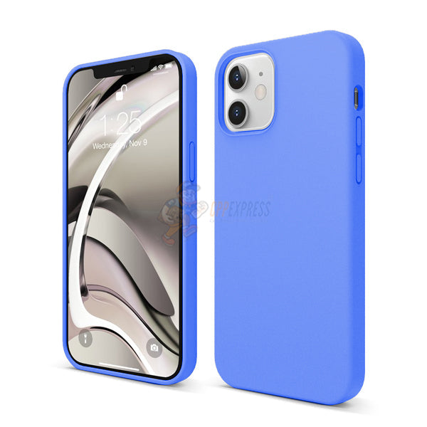 iPhone 12 Slim Soft Silicone Protective ShockProof Case Cover - Royal Blue