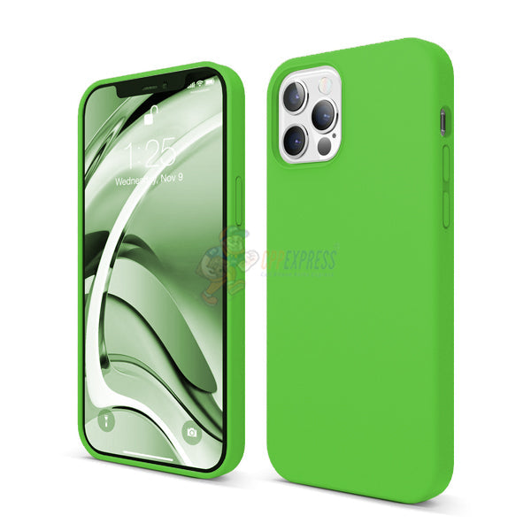 iPhone 12 Pro Max Slim Soft Silicone Protective ShockProof Case Cover - Fluorescent Green