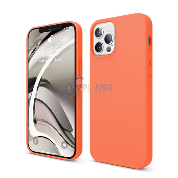 iPhone 12 Pro Max Slim Soft Silicone Protective ShockProof Case Cover - Papaya