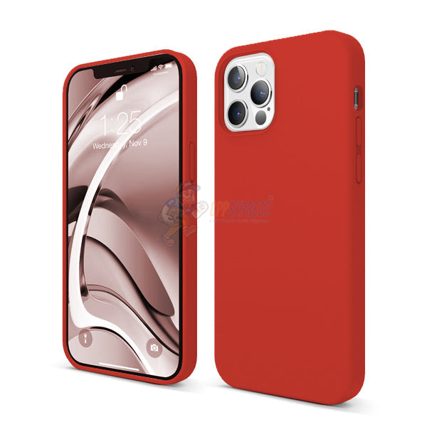 iPhone 12 Pro Max Slim Soft Silicone Protective ShockProof Case Cover - Red