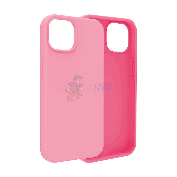 iPhone 14 Slim Soft Silicone Protective ShockProof Case Cover -  Pink