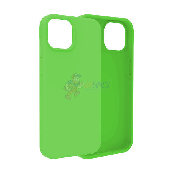 iPhone 14 Plus Slim Soft Silicone Protective ShockProof Case Cover - Fluorescent Green