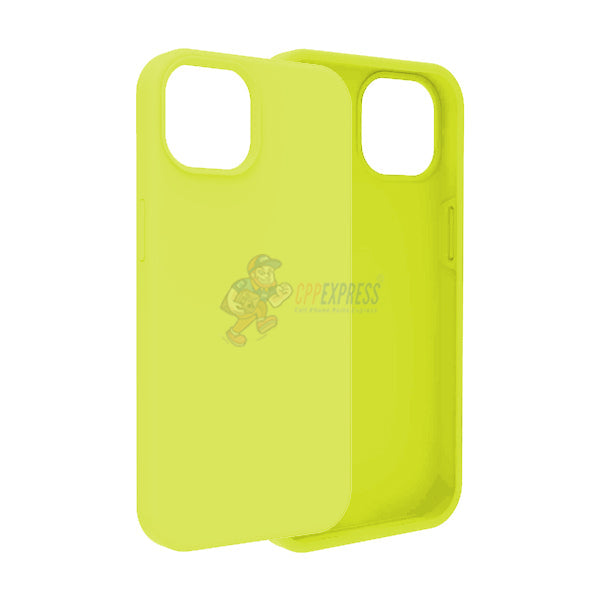 iPhone 14 Plus Slim Soft Silicone Protective ShockProof Case Cover - Fluorescent Yellow
