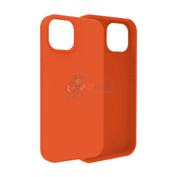 iPhone 14 Plus Slim Soft Silicone Protective ShockProof Case Cover - Orange