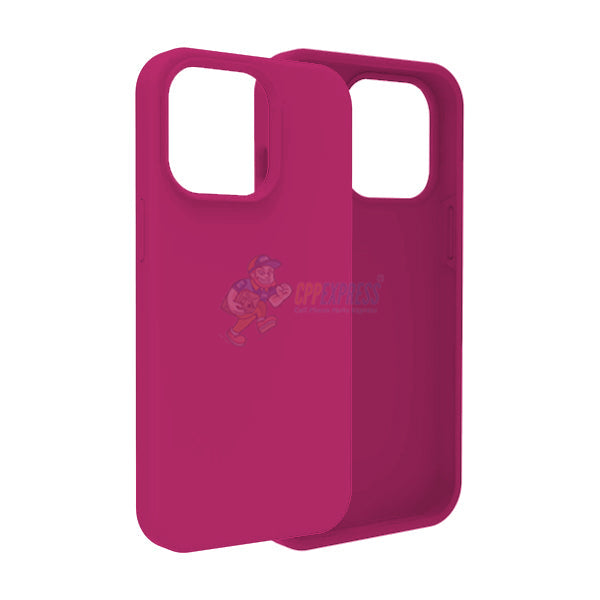 iPhone 14 Pro Slim Soft Silicone Protective ShockProof Case Cover - Pitaya
