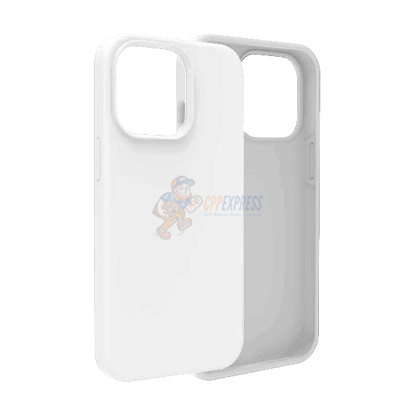 iPhone 14 Pro Slim Soft Silicone Protective ShockProof Case Cover - White