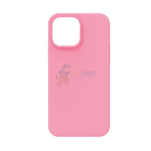 iPhone 14 Pro Max Slim Soft Silicone Protective ShockProof Case Cover - Pink