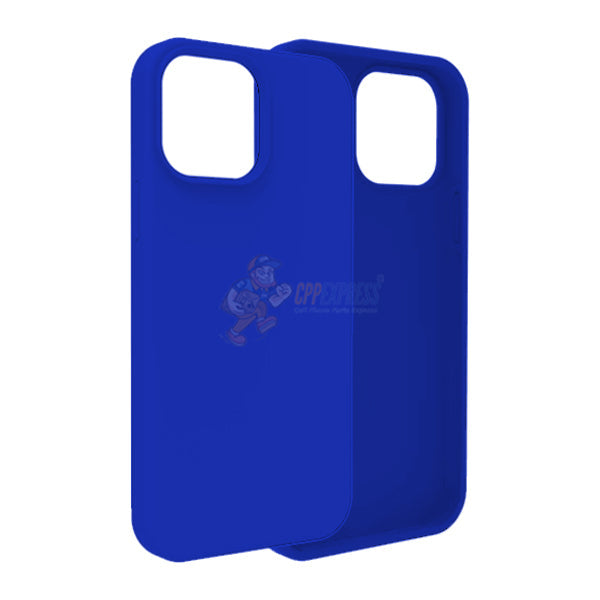 iPhone 15 Pro Max Slim Soft Silicone Protective ShockProof Case Cover - Jewelry Blue