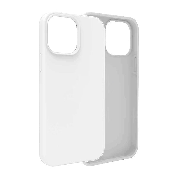 iPhone 15 Pro Max Slim Soft Silicone Protective ShockProof Case Cover - White