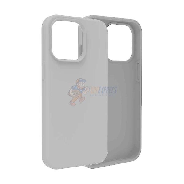 iPhone 15 Pro Slim Soft Silicone Protective ShockProof Case Cover - Gray