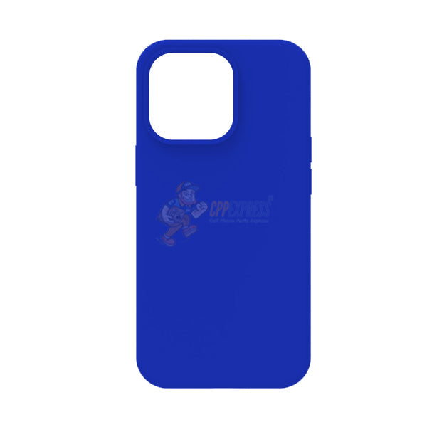 iPhone 15 Pro Slim Soft Silicone Protective ShockProof Case Cover - Jewelry Blue