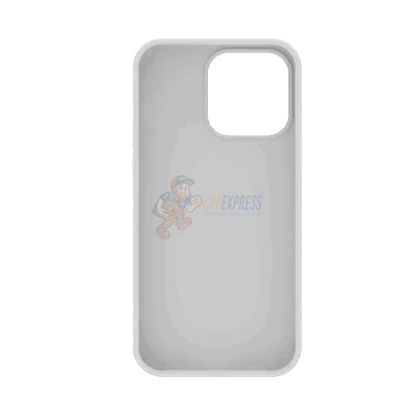 iPhone 15 Pro Slim Soft Silicone Protective ShockProof Case Cover - White