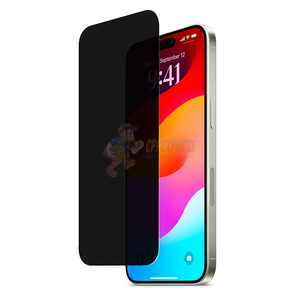 iPhone 15 Plus / 15 Pro Max / 16 Plus Tempered Glass (Privacy Series)