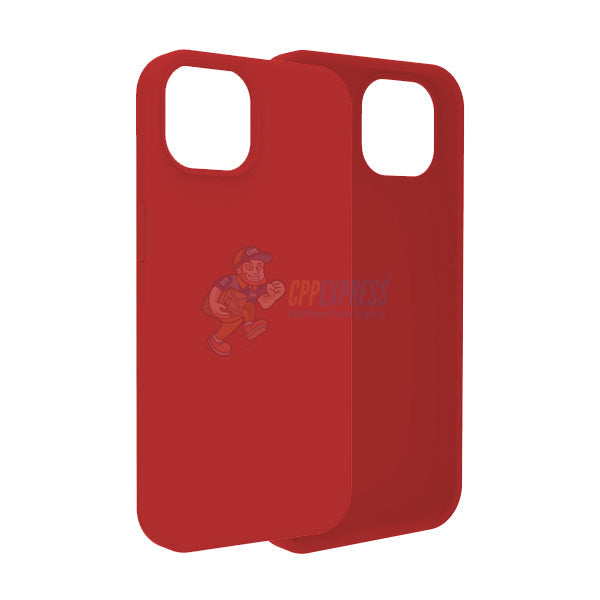 iPhone 13 Mini Slim Soft Silicone ShockProof Protective Case Cover - Red