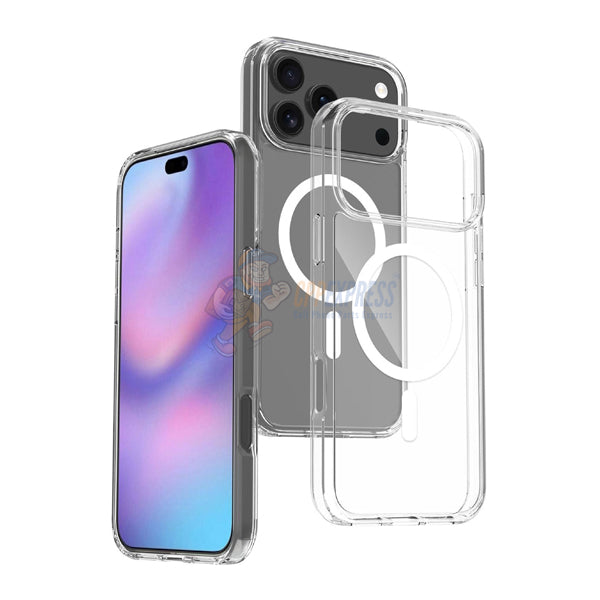 iPhone 17 Pro Magsafe Silicone Protective ShockProof Case Cover - Clear